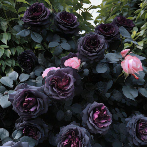 Роза Черная купить по цене от 450р. в интернет-магазине «Посадика» с доставкой почтой в в Усть-Катаве и по всей России – [изображение №1].